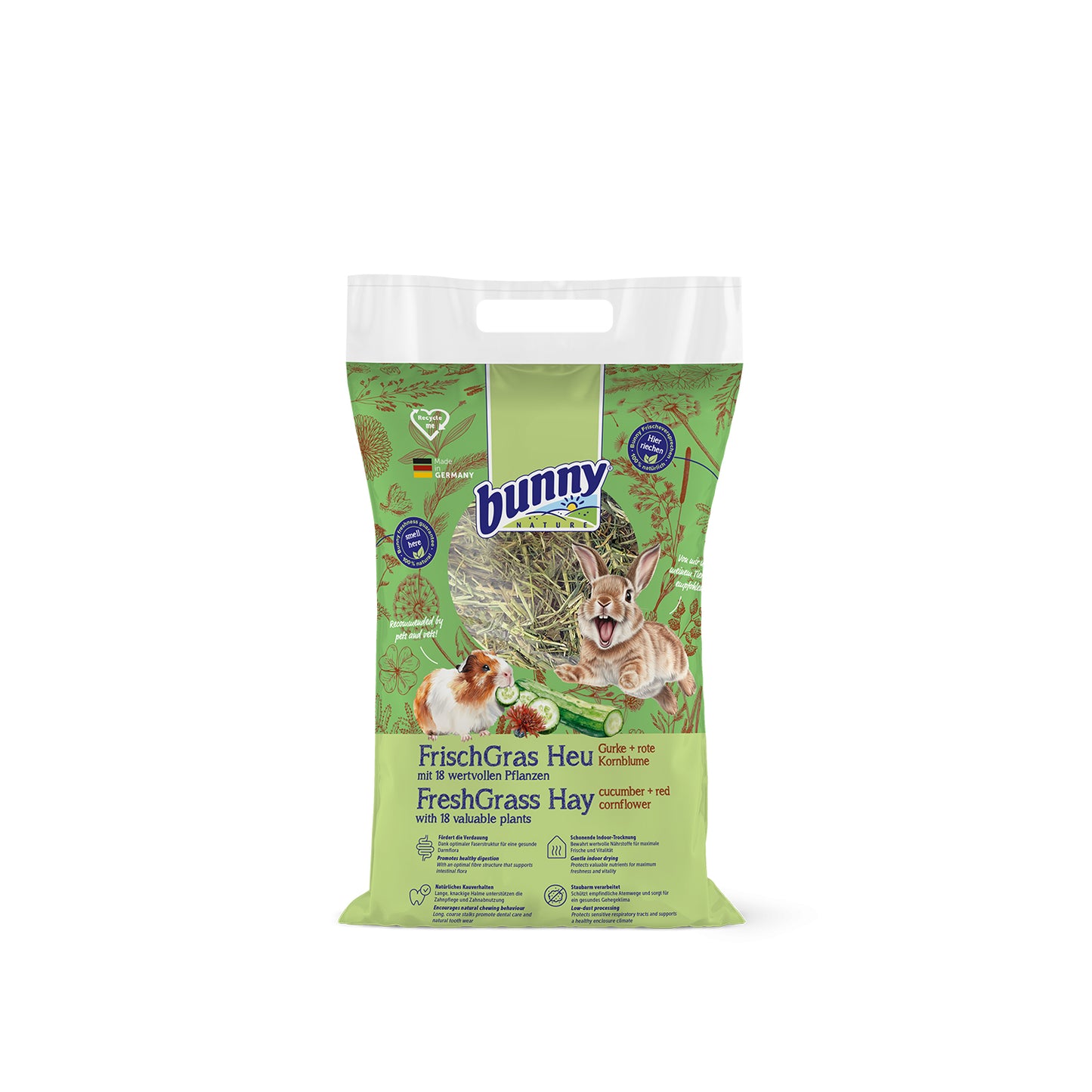 Fräscht Gräs med Gurka & Blåklint 500g